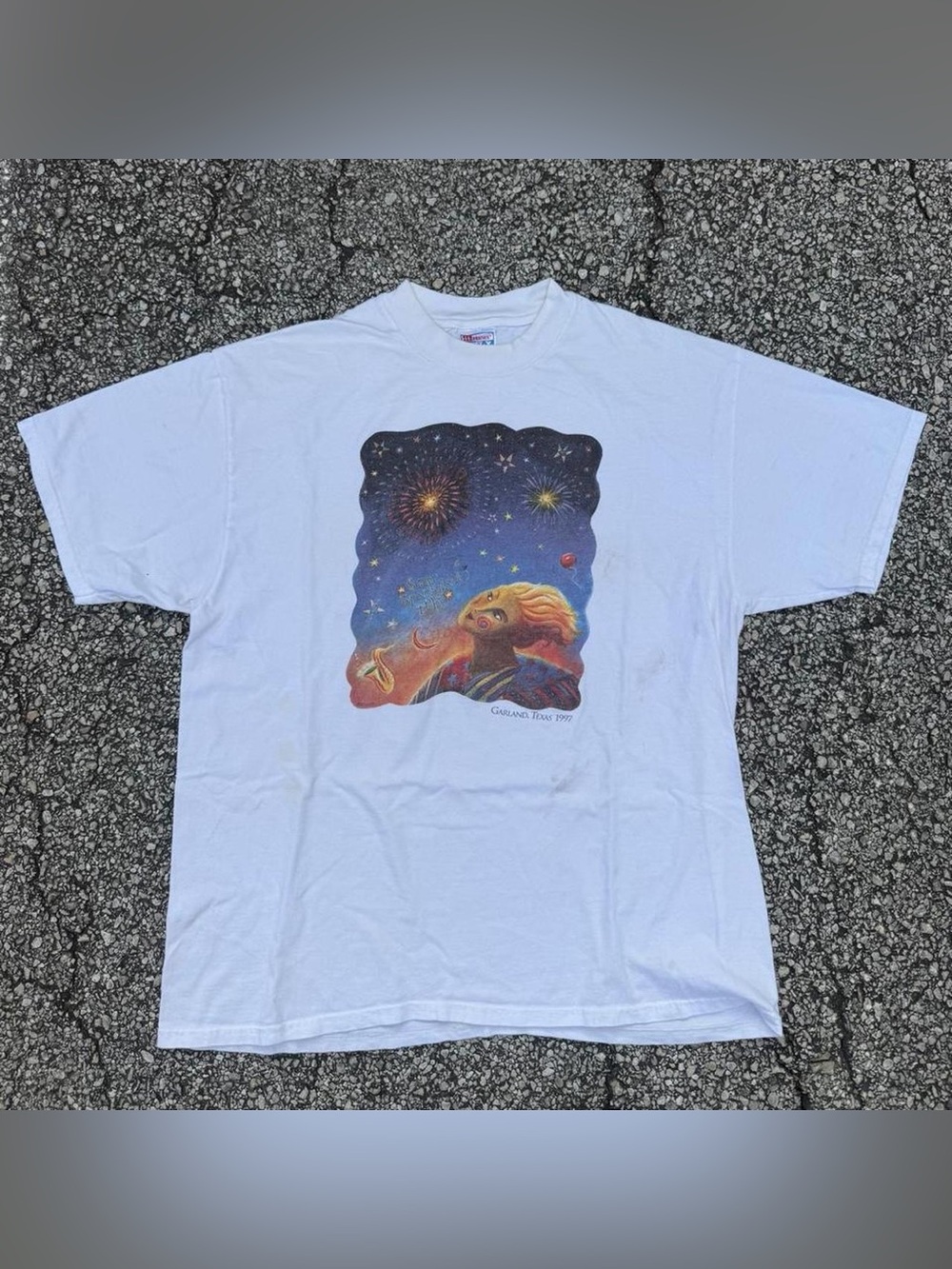 Hanes 1997 Garland Texas 
4th of July T-Shirt